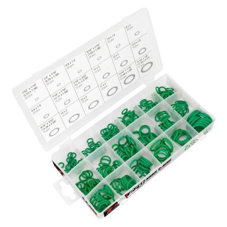 PERFORMANCE TOOL 270-Pc Hnbr O-Ring Assortment Hdwr Kit-O-Ring, W5201 W5201